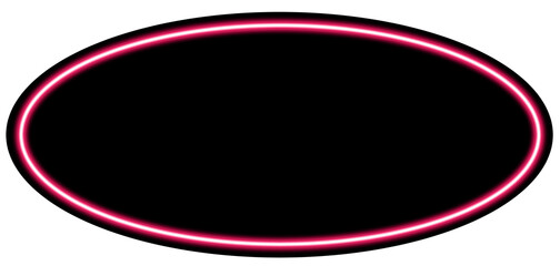ネオン風フレーム　枠　赤