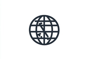 Globally connected symbol representing time zones and international communication. Generative AI