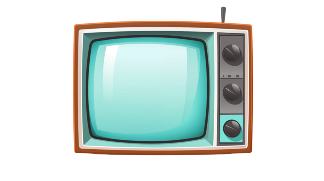 Retro Television Broadcast Vintage Antique TV Screen