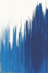 Abstract Blue and White Painted Background, Acrylic Texture on Canvas, Modern Art Design