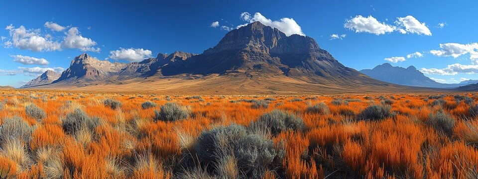Panoramic vistas await in Uspallata, Mendoza, Argentina, where a wide arid valley dominates the horizon