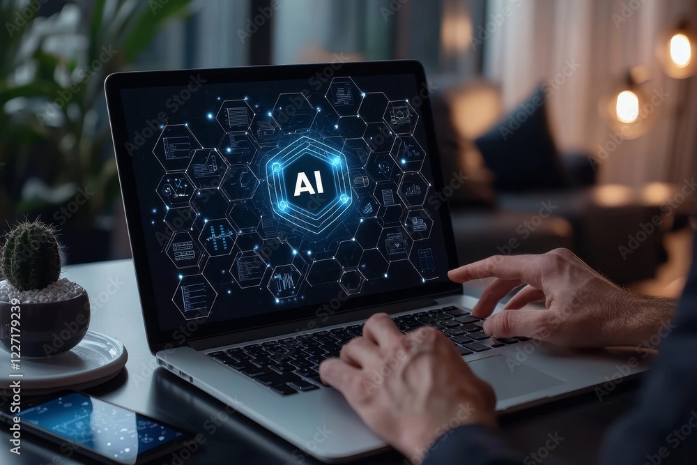Poster by unlocking work potential, ai solutions and chatbots address work issues