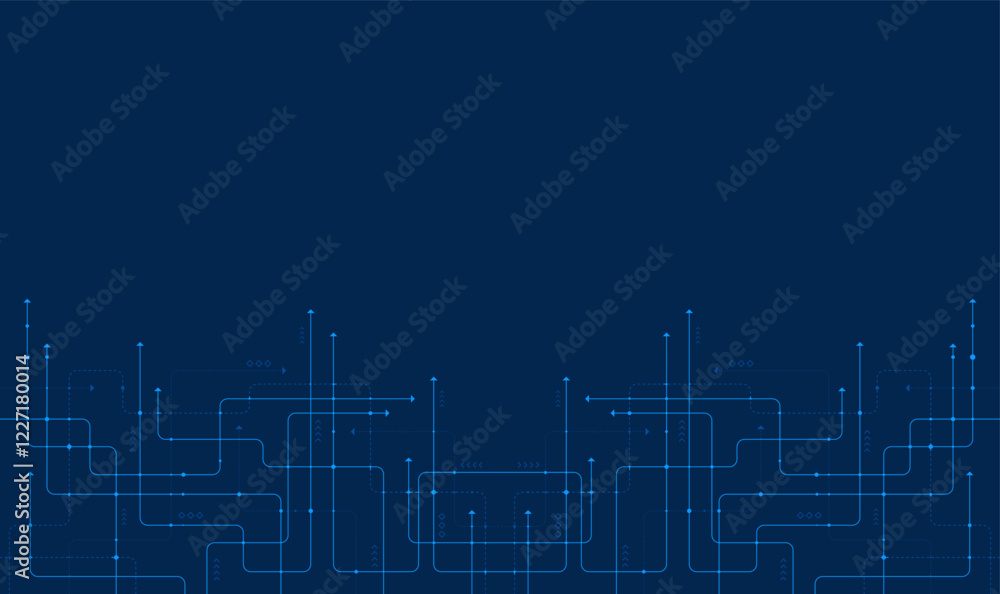 Aufkleber digital technology background. concept with technology line. circuit board background technology