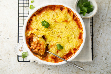 Shepperd's pie with white beans