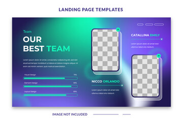 Virtual Reality Game Landing Page Template.