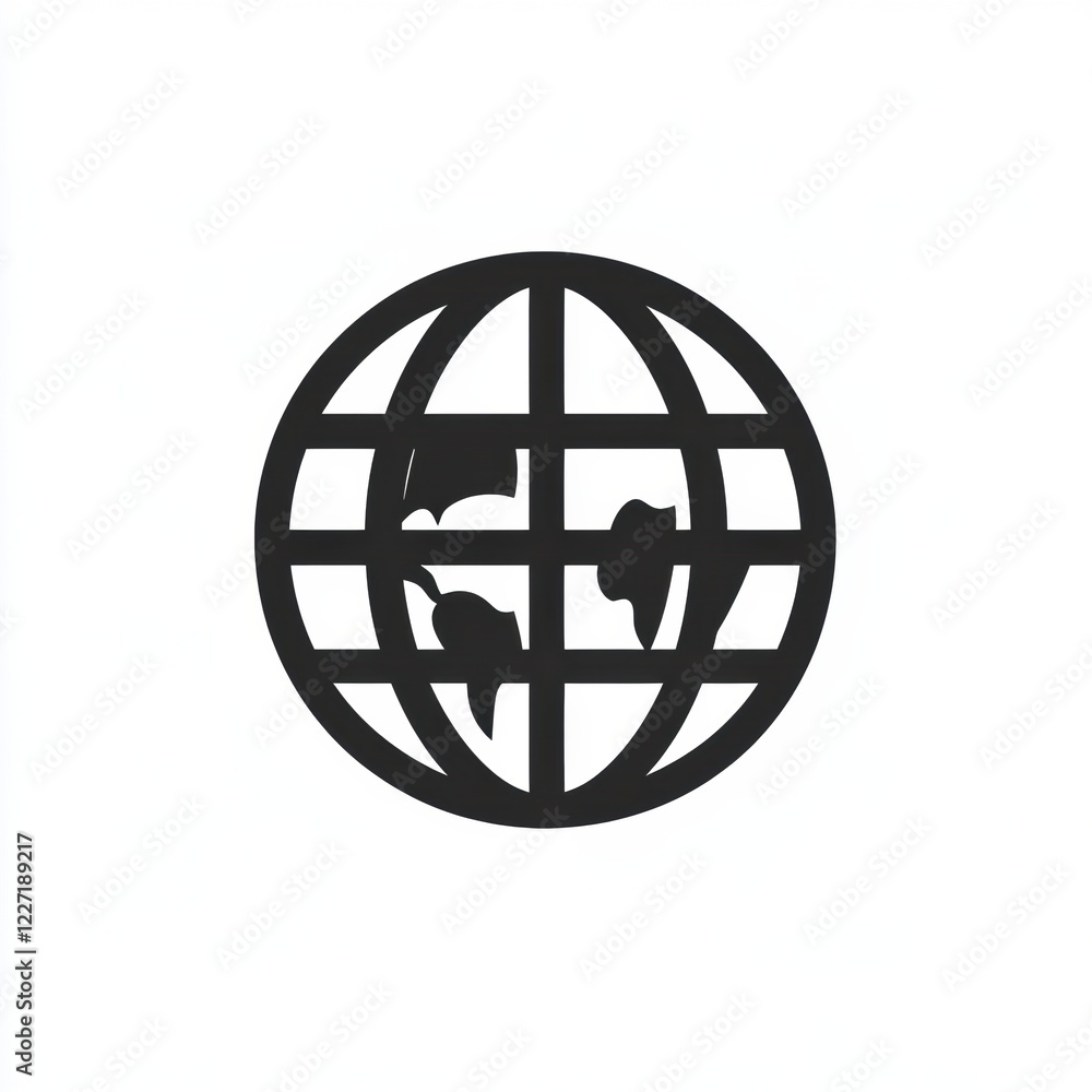 Poster Global connectivity symbol representing international communication and collaboration. Generative AI
