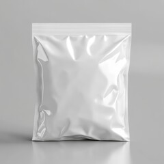 Blank white stand-up pouch bag mockup with zipper. (1)