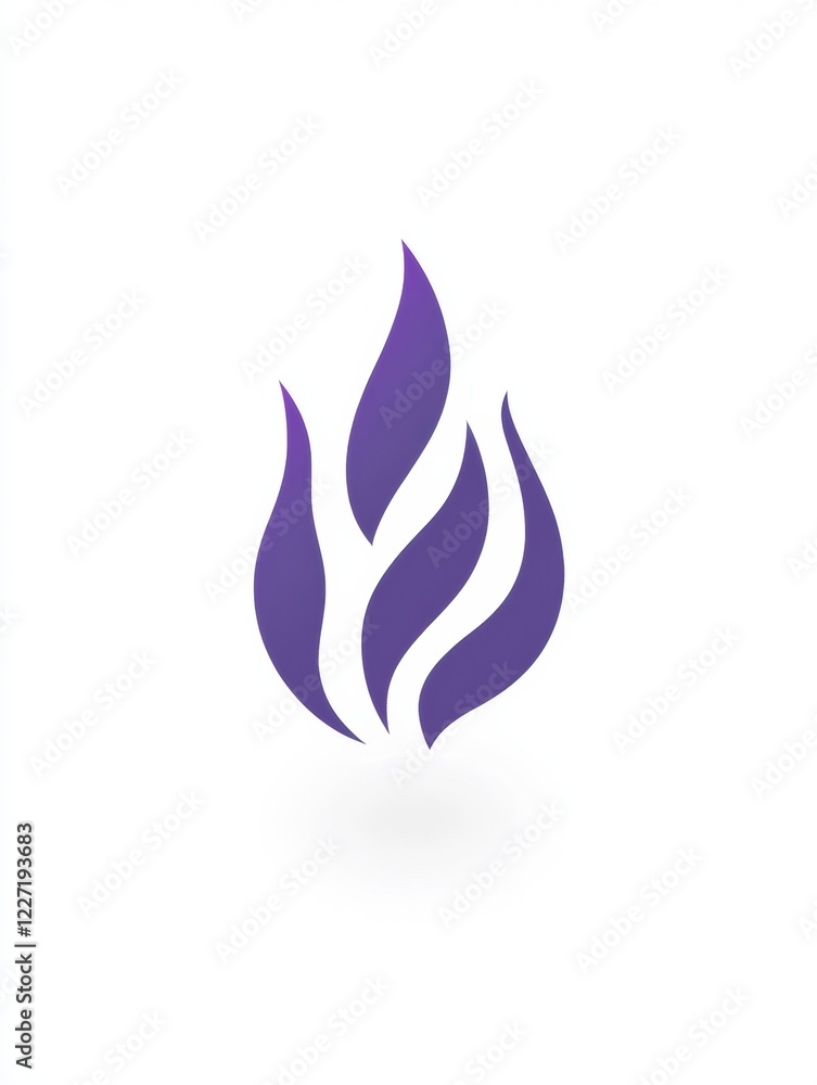 Poster icon representing flame in creative design showcasing simplicity and elegance for modern themes. gen