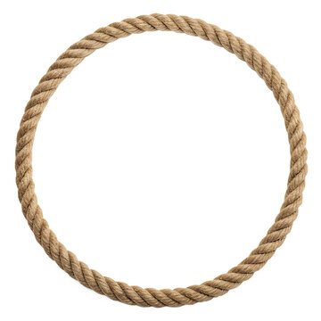 rope frame isolated on white