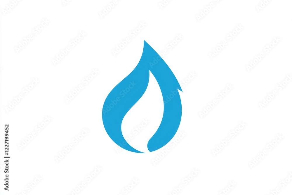 Leinwandbilder flame icon representing heat and energy in a modern design, suitable for various applications and en