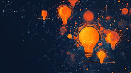 A stock illustration that represents the concept of business innovation hubs