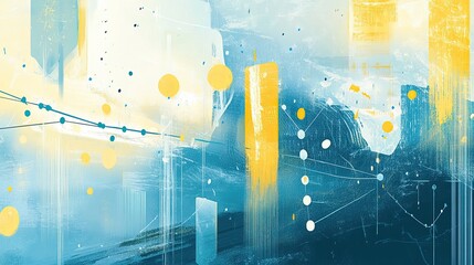 A stock illustration that represents the concept of data-driven decision making 