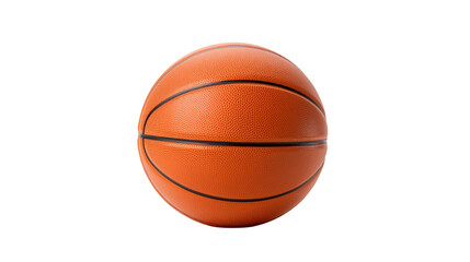 Close up of a Classic Orange Basketball on Black Background