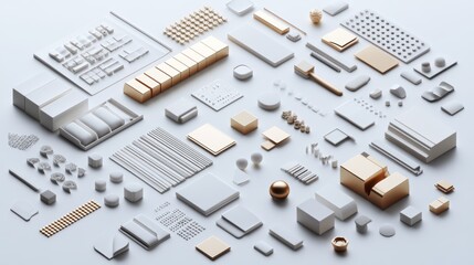 Fototapeta premium Analysis rounded isometric 3D. use for modern concept, print, UI, UX kit, web and app development. Vector EPS 10, related to education, business, finance, investment.