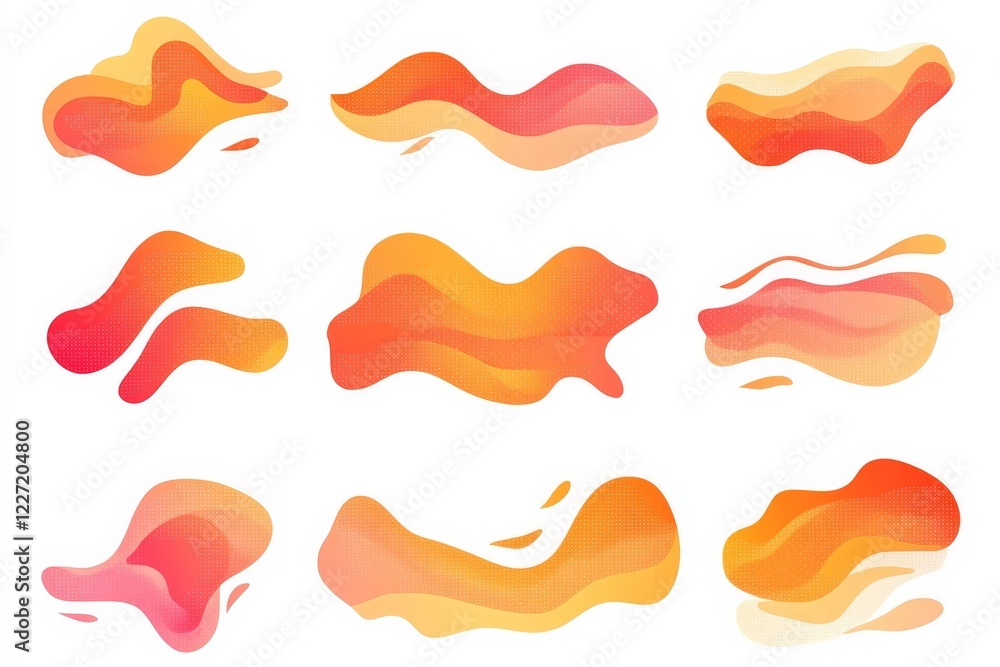 Aufkleber colorful abstract shapes creating a vibrant backdrop for design elements and artistic projects in cr