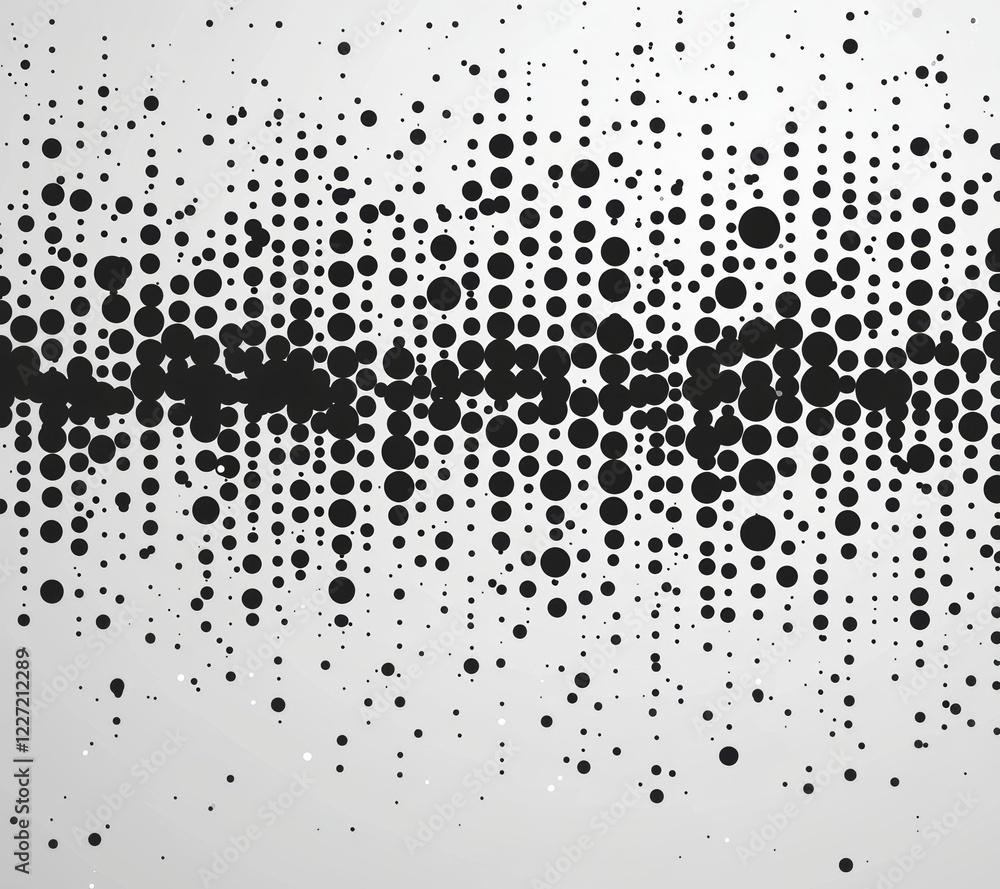 Aufkleber grunge dots and points texture as a background combined with an abstract grainy overlay, presented a