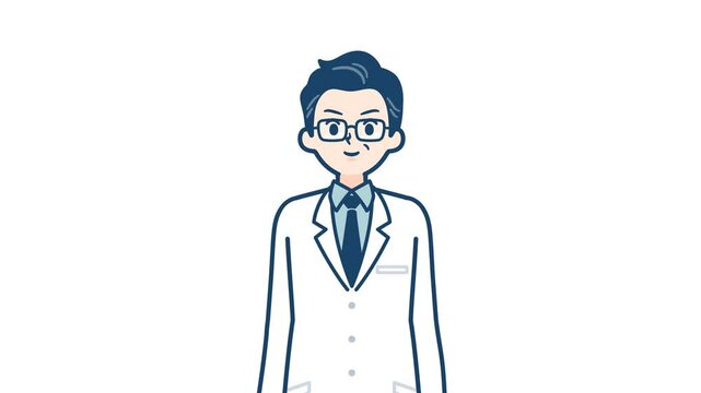 Doctor old man_Salute serious expression_with alpha channel.mov