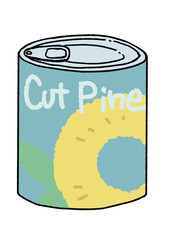 輪切りパイナップルの缶詰