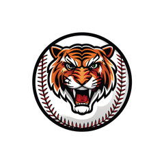 Design a fierce, stylized vector logo featuring a roaring tiger's face.  The design should be clean, modern, and memorable.