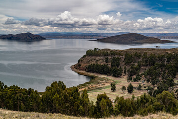 lake titicaca bolivia south america.