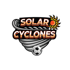 Generate a striking visual representation of solar cyclones on the sun's surface; depict swirling plasma winds and intense energy.