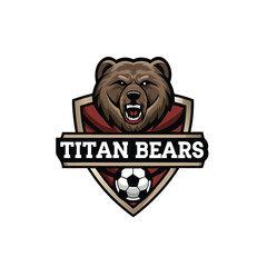 Design a powerful bear mascot, embodying strength and earthiness, for a company named 