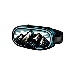 Design a sleek, futuristic icon depicting a VR headset seamlessly integrated into the Vistaverse virtual reality platform.  Emphasize clean lines and vibrant color.