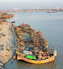 Chattogram is the second-largest and comercial city in Bangladesh after Dhaka.Bangladesh main seaport chittagong.Fishery ghat of chittagong.