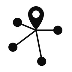 distribution glyph icon