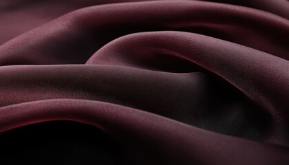 Obraz premium Elegant Smooth Fabric Drapery Textures in Rich Burgundy Color for High-End Design Projects