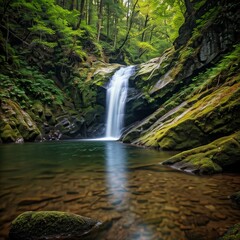 Fototapeta premium waterfall in the forest