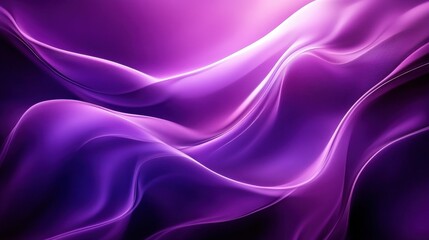Obraz premium Elegant Abstract Waves Flowing in Shades of Purple and Violet Perfect for Background Designs