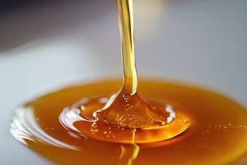 Honey Droplet on Spoon