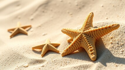 Starfish on Sandy Beach - Stunning Ocean Scene