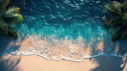 Tropical Beach Paradise: Azure Waters & Palm Trees