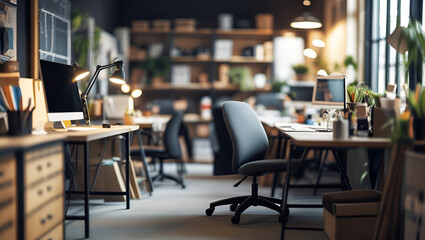 Fototapeta premium Contemporary Open Office – Creative Workspace Design