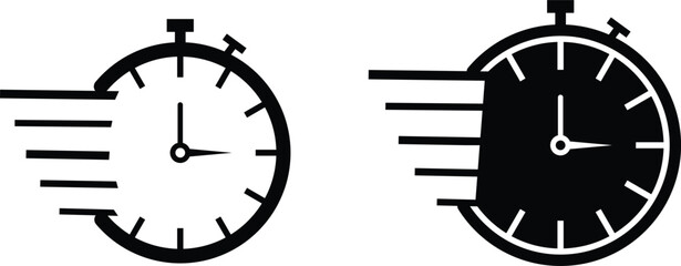 Timer, clock, stopwatch isolated vector icon. timer vector icons. stopwatch symbol. countdown Timer vector illustration

