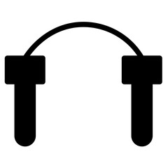 Healthy Jump Rope Glyph Icon