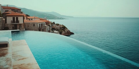 Fototapeta premium Swimming Pool Ocean View