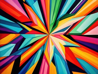 Multicolored Starburst