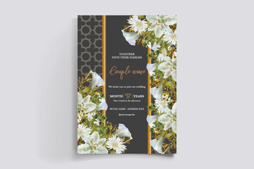 BRIDAL SHOWER FLORAL INVITATION TEMPLATE