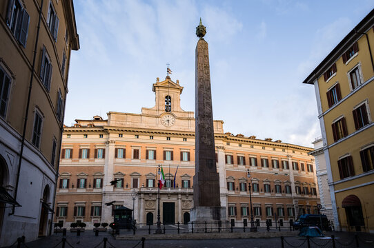 Montecitorio palace, Rome, Lazio, Italy