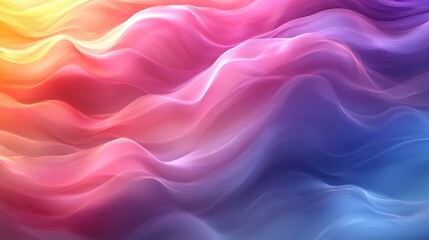Fototapeta premium Abstract Colorful Waves: A Symphony of Hues