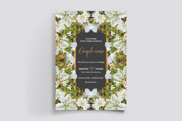 BRIDAL SHOWER FLORAL INVITATION TEMPLATE