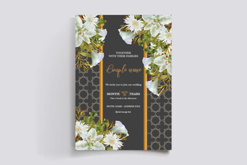 BRIDAL SHOWER FLORAL INVITATION TEMPLATE