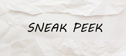 Sneak peek grunge rubber stamp on white background, vector illustration