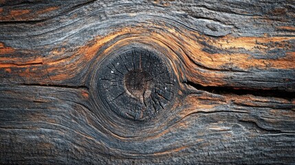Fototapeta premium Wood with Hole Close Up