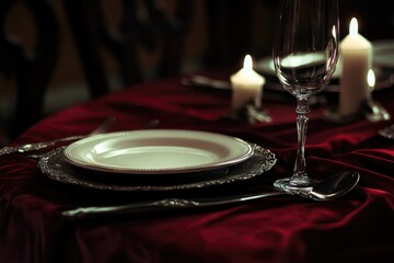 Obraz premium Wine Setting Dinner Party