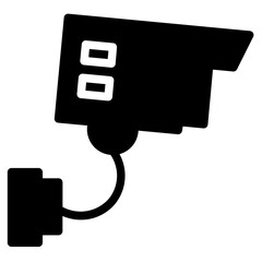 Cctv Video Camera Glyph Icon