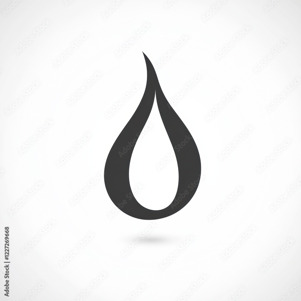 Leinwandbilder flame icon symbolizing energy and warmth in modern design and branding applications. generative ai